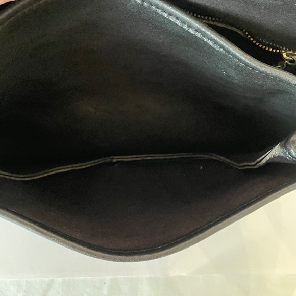 Vintage COACH Ranch Bag Black Glove Tanned Leather USA 9852 Rare - Picture 9 of 15